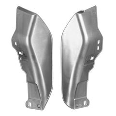 HR3 Silver / Black Honeycomb Fade Mid Frame Air Heat Deflectors For Harley Touring and Trike Models 09-24