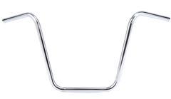 Santee Chrome 1" Ape Hanger Handlebars 16” rise, 34.5” width, 8” center Fit For Harley