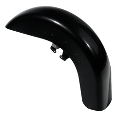 HR3 Black Tempest Motorcycle 18" Wide Tire Front Mudguard Fender For Harley Touring Models 2014-2023