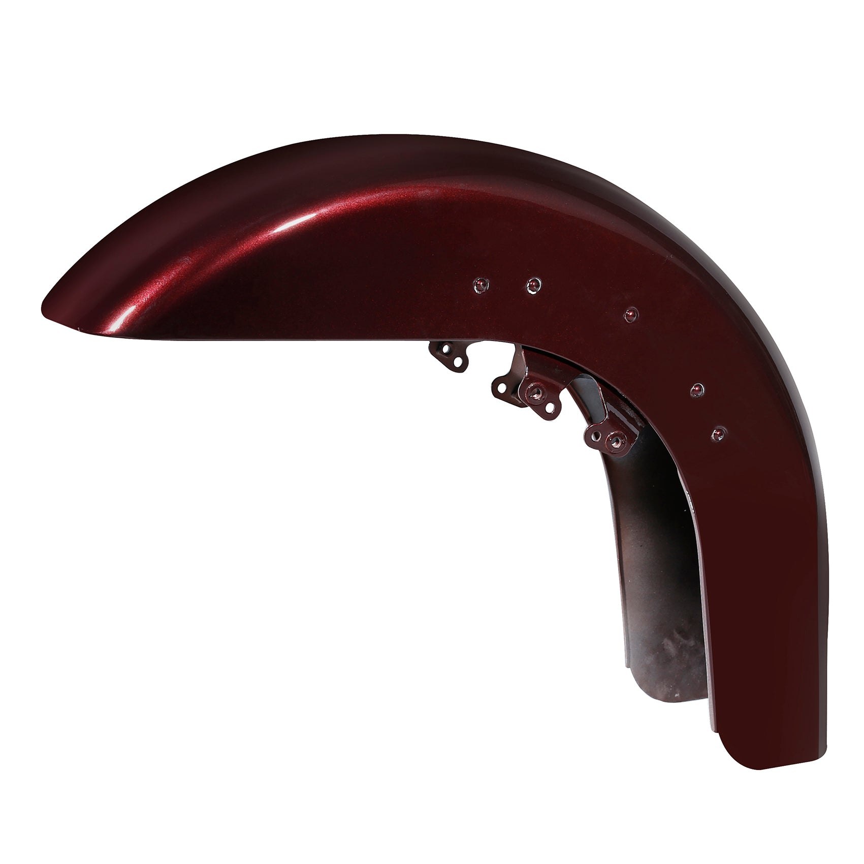 HR3 Twisted Cherry Motorcycle 18" Wide Tire Front Mudguard Fender For Harley Touring Models 2014-2023