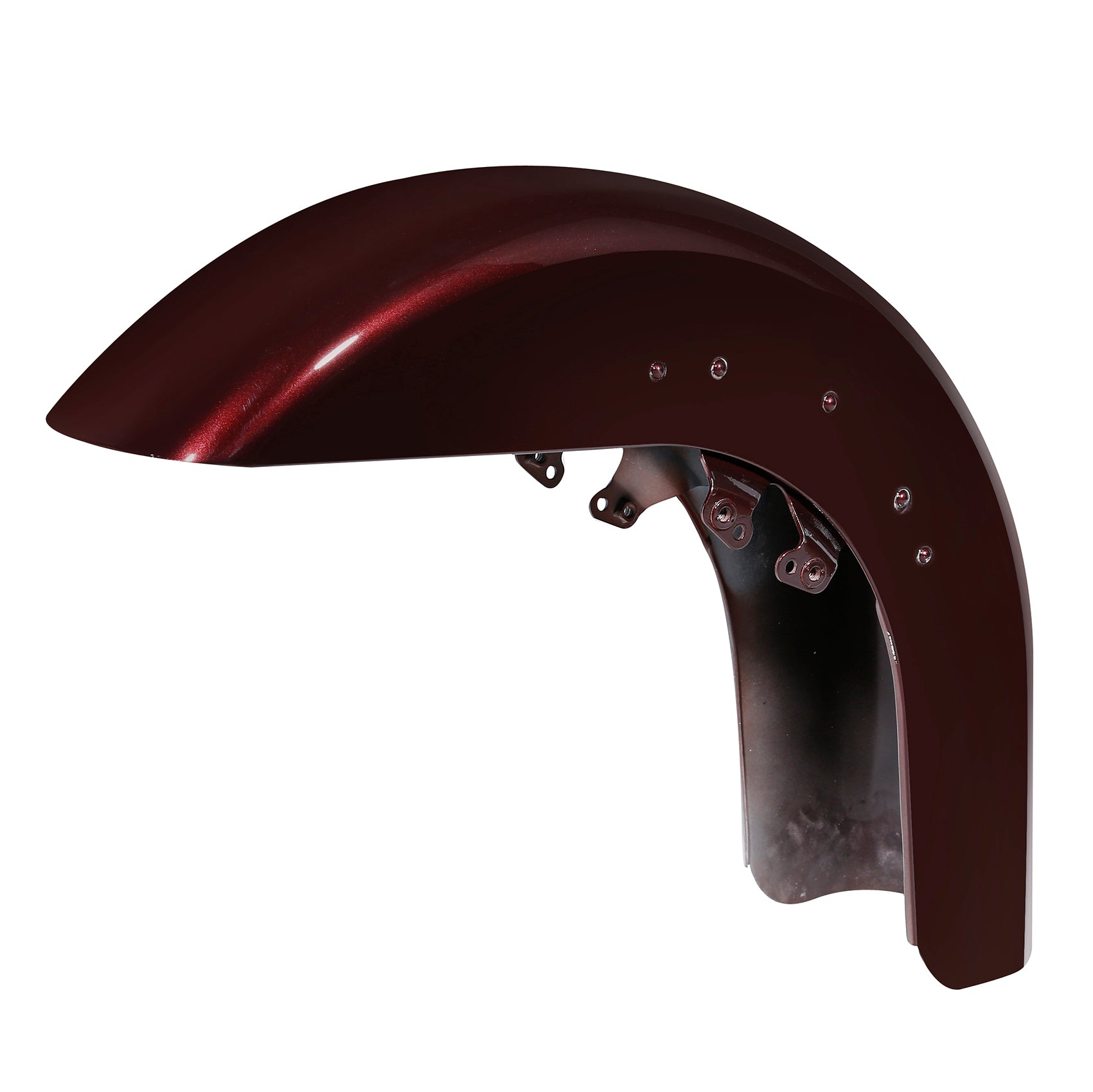 HR3 Twisted Cherry Motorcycle 18" Wide Tire Front Mudguard Fender For Harley Touring Models 2014-2023