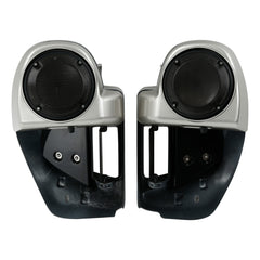 HR3 Silver Fortune Vented Lower Fairing Kit With 6.5" Speaker Pods For Harley Touring models 2014-2024