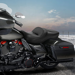 Dual Gel Seat C.C. RIDER Touring Seat Driver Passenger Seat For Harley CVO Road Glide Electra Glide Street Glide Road King, 2009-2023