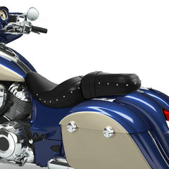 C.C. RIDER Indian Seat 2 Piece 2 Up Seat With Backrest For Indian Chieftain Dark Horse Chieftain Limited Chieftain Elite Springfield, 2014-2025
