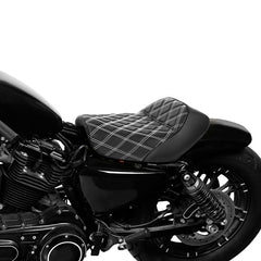 C.C. RIDER Harley Sportster Seat Café Racer Seat Diamond For Sportster Iron 883 Iron1200 XL883 XL1200, 2010-2023
