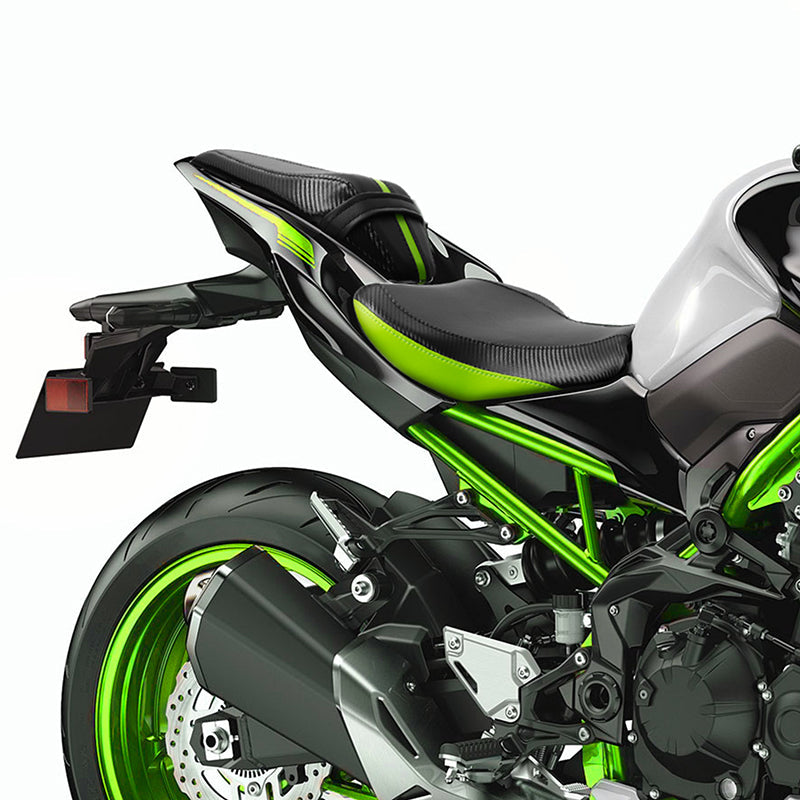 C.C. RIDER Z900 Front And Rear Carbon Fiber Pattern Stitching Seat Fit For Kawasaki Z900, 2017-2024