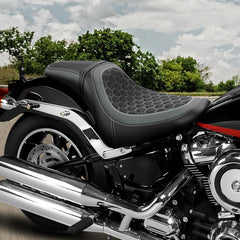 C.C. RIDER Softail Seat Low Rider S Low Rider ST Driver Passenger Seat  Fit For Low Rider Sport Glide FXLR FXLRS FXLRST 2018-2025
