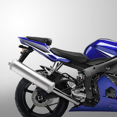 C.C. RIDER YZF R6 YZF R6S Front And Rear Seat Black Red Diamond For YAMAHA YZFR6 2003-2005 YZFR6S 2006-2009