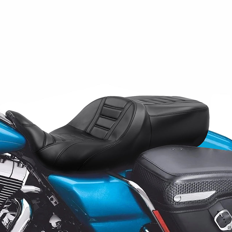 C.C. RIDER Touring Driver Passenger Seat  For Harley CVO Road Glide Electra Glide Street Glide Road King, 2009-2023