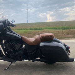 C.C. RIDER Indian Seat 2 Piece 2 Up Seat With Backrest For Indian Chieftain Dark Horse Chieftain Limited Chieftain Elite Springfield, 2014-2025