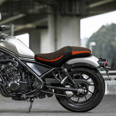 C.C. RIDER Honda Rebel 300 CMX300 Front And Rear Seat Orange Circle Stitiching, 2017-2024