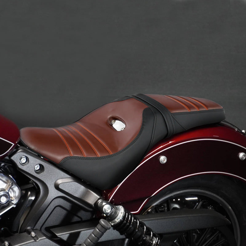C.C. RIDER Indian Scout 2 Up Seat Driver Passenger Sport Seat For Indian Scout Sixty 100th Aniversary Scout ABS, 2015-2024