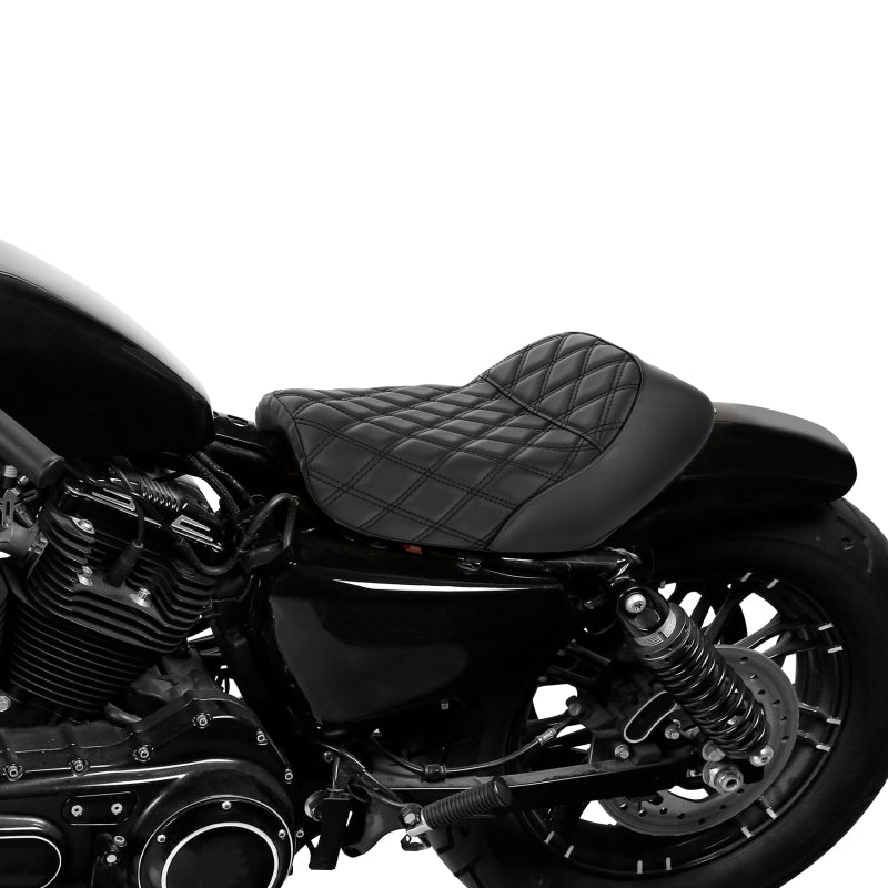 C.C. RIDER Harley Sportster Seat Café Racer Seat Diamond For Sportster Iron 883 Iron1200 XL883 XL1200, 2010-2023