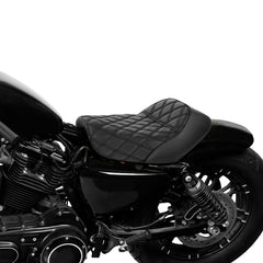 C.C. RIDER Harley Sportster Seat Café Racer Seat Diamond For Sportster Iron 883 Iron1200 XL883 XL1200, 2010-2023