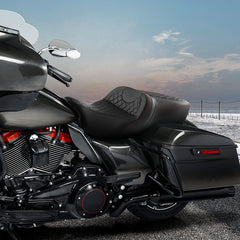 C.C. RIDER Touring Seat 2 Up Seat Driver Passenger Seat For Harley CVO Road Glide Electra Glide Street Glide Road King, 2009-2023