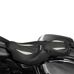 Gel Seat C.C. RIDER Touring Seat Low Profile Driver Passenger Seat For Road King Road Glide Street Glide, 2009-2023