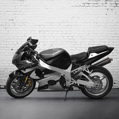 C.C. RIDER GSXR1000 Front And Rear Seat With Black Diamond Design For SUZUKI GSX-R1000, 2001-2002