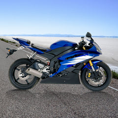 C.C. RIDER YZF R6 Front And Rear Seat Fit For YAMAHA R6 Black Blue Pillion Cushion, 2006, 2007