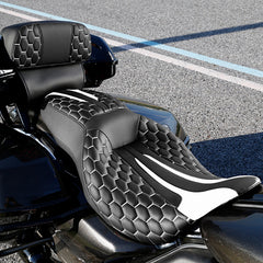 C.C. RIDER Razor Chopped Pack Trunk Backrest Passenger Backrest Pad For Harley Touring CVO Road Glide Electra Glide Road King, 2014-2025