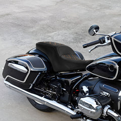 C.C. Rider BMW R18B R18 Transcontinental One Piece Seat Rider Passenger Seat Pillion Cushion Lattice Stitching, 2020-2024