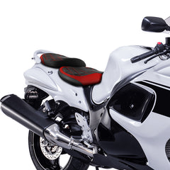 C.C. RIDER GSX1300R Front And Rear Seat Fit For SUZUKI Hayabusa GSX1300R Alien Style Red Lattice Stitch, 2008-2020