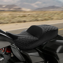 C.C. Rider Honeycomb 2-Up Touring Seat for Harley Touring 2009-2023