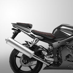 C.C. RIDER YZF R6 YZF R6S Front And Rear Seat Black Red Diamond For YAMAHA YZFR6 2003-2005 YZFR6S 2006-2009