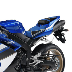 C.C. RIDER YZF R1 Front And Rear Seat For YAMAHA YZFR1 Black Blue White Joining Design, 2007-2008
