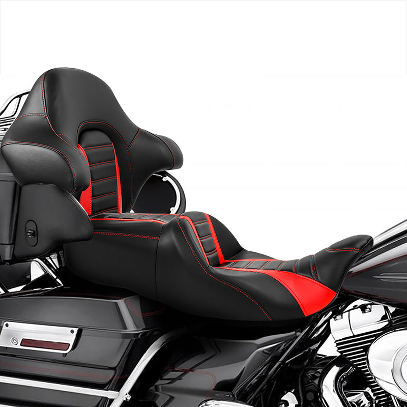 C.C. RIDER King Passenger Backrest King Touring Pack Trunk Backrest For Touring Road Glide Electra Glide Street Glide Road King, 2014-2025