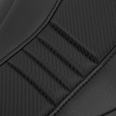 C.C. RIDER Sportster Seat 2 Piece Reach Seat Driver And Passegner Seat Black Carbon Fiber Pattern Fit For Harley Nightster RH975 2022-Later