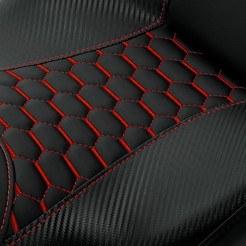 C.C. RIDER Touring Seat 2 Up Seat Driver Passenger Seat Homeycomb For Harley CVO Road Glide Electra Glide Street Glide Road King, 2009-2023