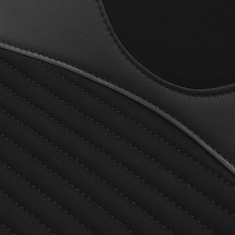 C.C. RIDER Touring Seat Two Piece 2 Up Seat Driver Solo Seat Passenger Seat Alcantara Leather Red Stitching For CVO Road Glide CVO Street Glide, 2023-2025