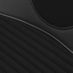 C.C. RIDER Touring Seat Two Piece 2 Up Seat Driver Solo Seat Passenger Seat Alcantara Leather Red Stitching For CVO Road Glide CVO Street Glide, 2023-2025