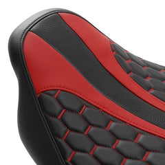 C.C. RIDER Touring Seat Two Piece 2 Up Seat Low Profile Driver Passenger Seat Custom For Road King Road Glide Street Glide, 2009-2023
