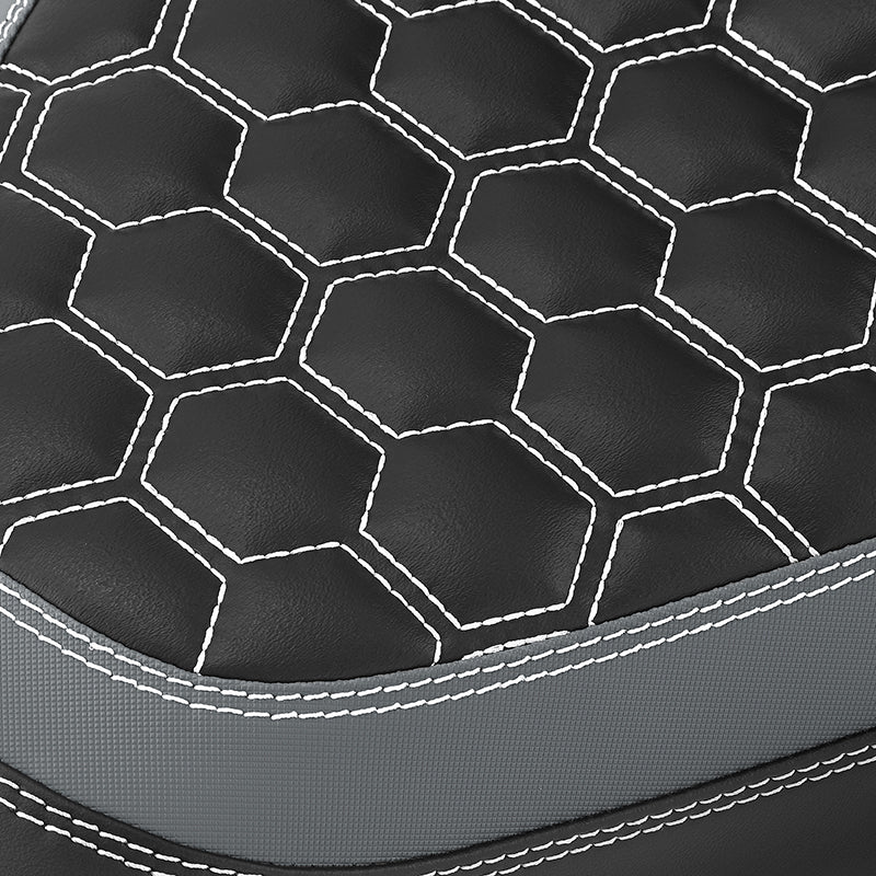 C.C. RIDER Softail Seat Low Rider S Low Rider ST Driver Passenger Seat Black And Gray Fit For Low Rider Sport Glide FXLR FXLRS FXLRST 2018-2025