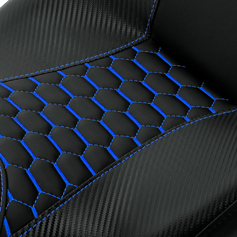 C.C. RIDER Touring Seat 2 Up Seat Driver Passenger Seat Homeycomb For Harley CVO Road Glide Electra Glide Street Glide Road King, 2009-2023