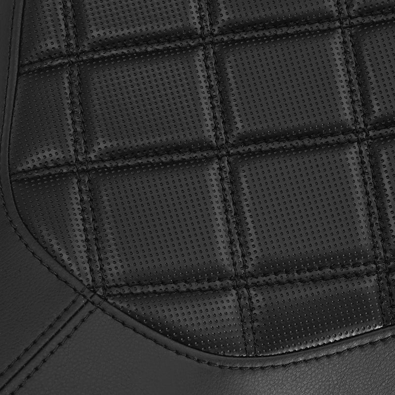 C.C. RIDER YZF R1 Front And Rear Seat For YAMAHA YZFR1 Black Lattice Stitching, 2009-2014