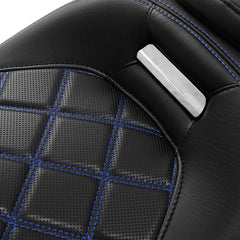 C.C. RIDER Touring Seat Two Piece 2 Up Seat Low Profile Driver Passenger Seat Octane For Road Glide Street Glide Road King, 2009-2023