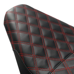 Gel Seat C.C. RIDER Softail Seat 2 up Seat Step Up Lattice Stitching For Softail Standard Street Bob FXBB Standard FXST, 2018-2025