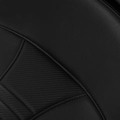 C.C. RIDER Softail Seat Two Piece 2 Up Seat Low Profile Driver Solo Seat Passenger Seat Carbon Fiber Pattern For Harley Softail Fat Boy Cross Bones, 2006-2017