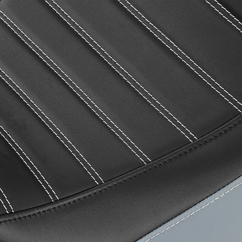 C.C. RIDER Touring Seat One Piece 2 Up Seat Driver Passenger Seat Black Carbon Fiber Stitching For Street Glide Road Glide, 2023-2025