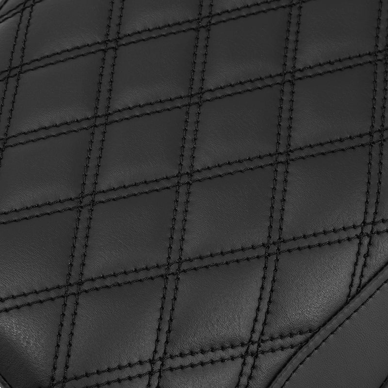 C.C. RIDER Ninja ZX6R, ZX636, ZX6RR, ZX600 Front And Rear Seat For Kawasaki Black Diamond Stitch, 2005-2006