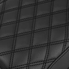 C.C. RIDER Ninja ZX6R, ZX636, ZX6RR, ZX600 Front And Rear Seat For Kawasaki Black Diamond Stitch, 2005-2006