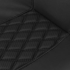 C.C. RIDER Touring Seat 2 Up Seat Driver Passenger Seat Diamond Grip For Harley CVO Road Glide Electra Glide Street Glide Road King, 2009-2023