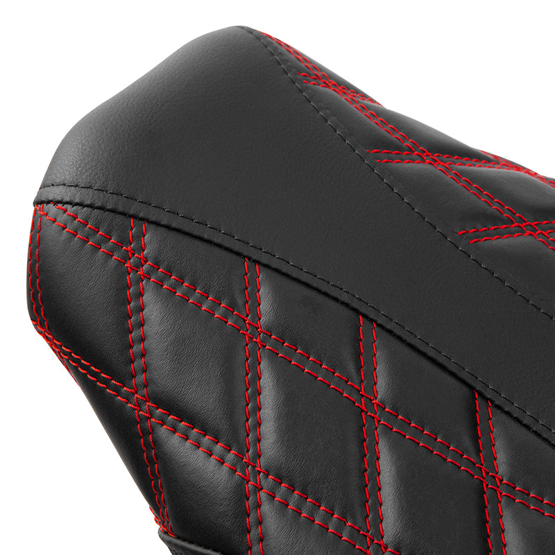 C.C.RIDER Softail Passenger And Driver Seat Lattice Stitching Two Piece Seat  For Harley Fatboy 114 FLFB FLFBS, 2018-2025