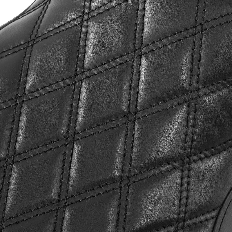 C.C. RIDER YZF R1 Front And Rear Seat For YAMAHA YZFR1 Black Lattice Stitching, 2009-2014