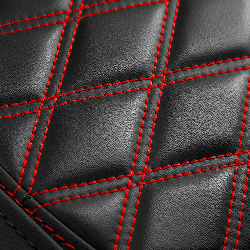 C.C. RIDER GSX-R1000 Front And Rear Seat Fit For SUZUKI GSXR1000 Red Lattice Stitch, 2007, 2008