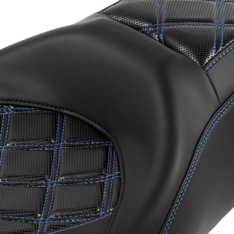 C.C. RIDER Touring Seat 2 up Seat Driver Passenger Seat Aztec For Harley Touring Street Glide Road Glide Electra Glide, 2008-2023