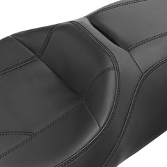 C.C. RIDER Touring Seat 2 up Seat Driver Passenger Seat Twisted Horizon For Harley Touring Street Glide Road Glide Electra Glide, 2008-2023