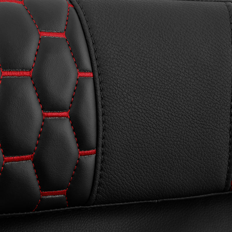 C.C. RIDER Razor Chopped Pack Trunk Backrest Passenger Backrest Pad For Harley Touring CVO Road King Road Glide Electra Glide, 1997-2013